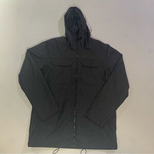 Threadbare rain jacket